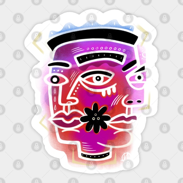 ART FACES Sticker by Daria Kusto